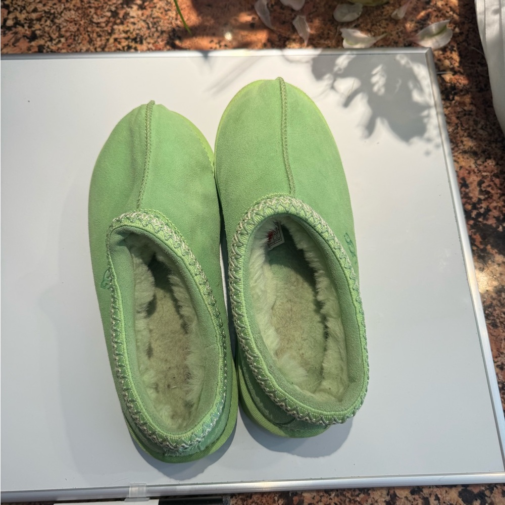 Green Ugg moccasin